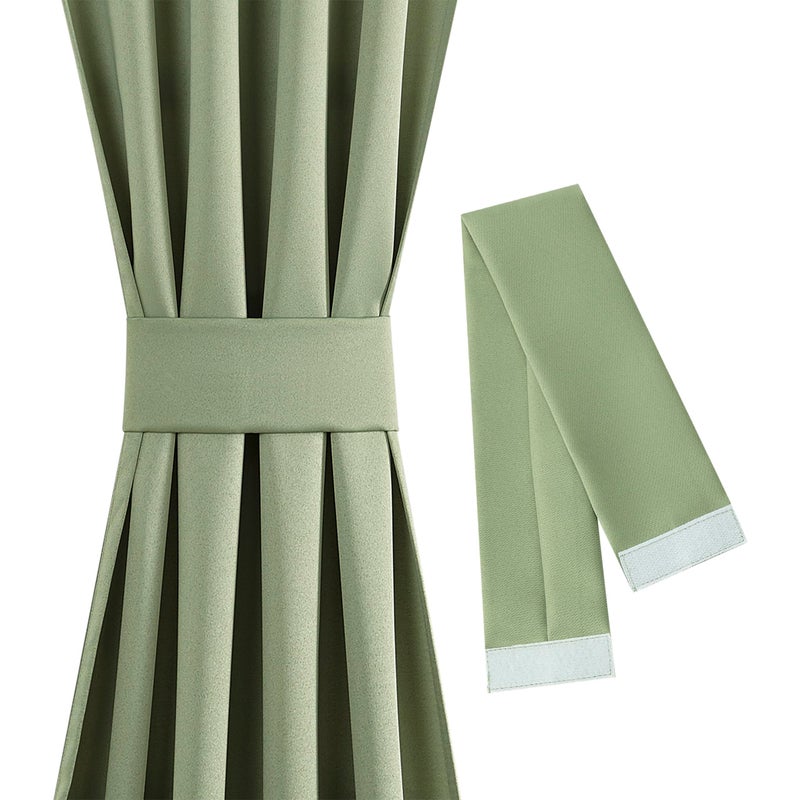 Sun Zero Barrow Energy Efficient Rod Pocket Door Curtain Panel, 54" x 72", Sage Green - Image 3